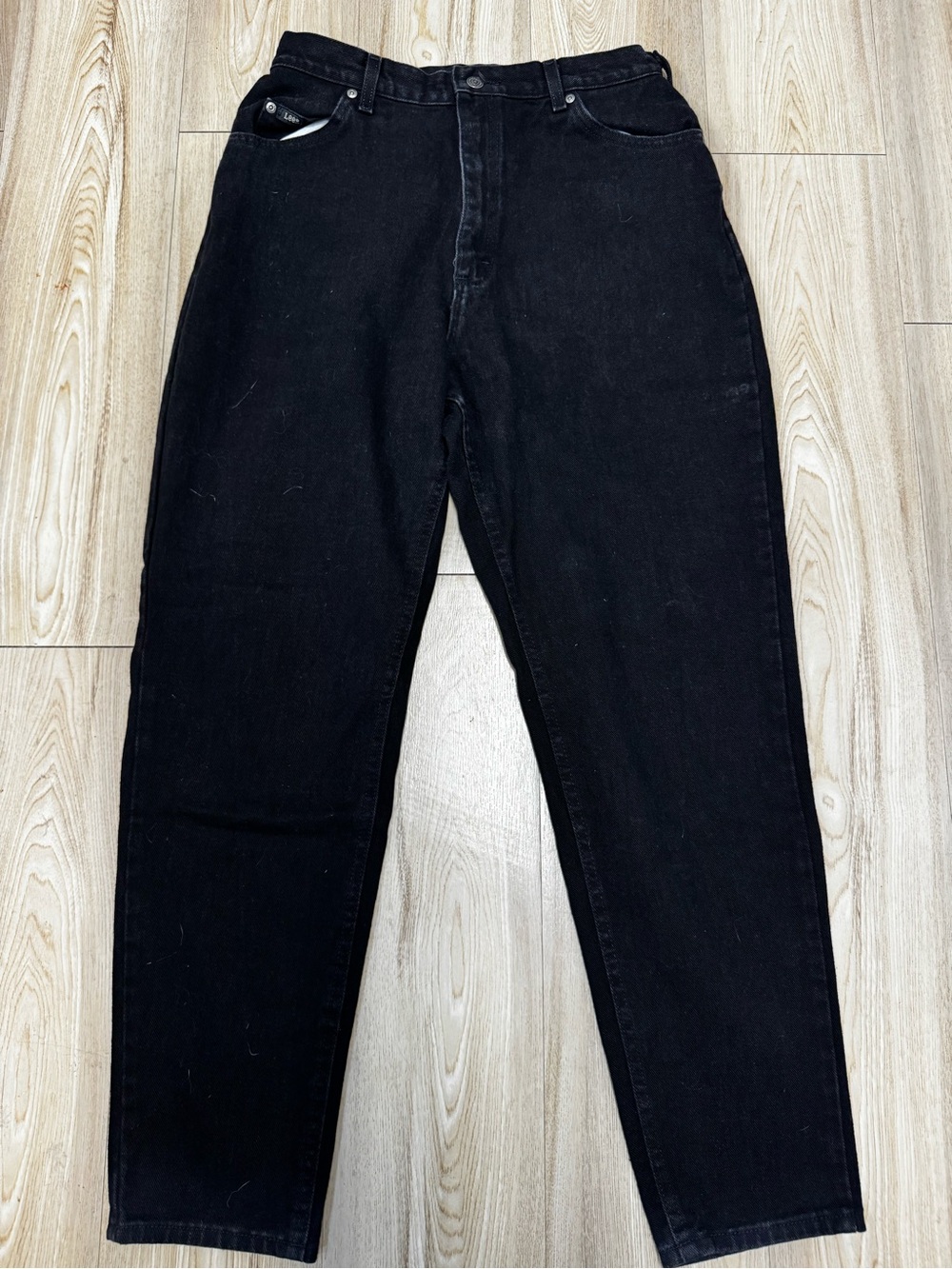 16 medium Lee Black women Relaxed Straight Jeans